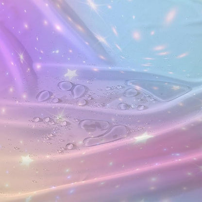 AILONEN Sparkling Stars Shower Curtain, Rainbow Shining Stars Cloth Bath Curtain Set for Girls Teens Kids Rainbow Lover,Fantasy Gradient Shower Curtain Liner,72" W*78" H