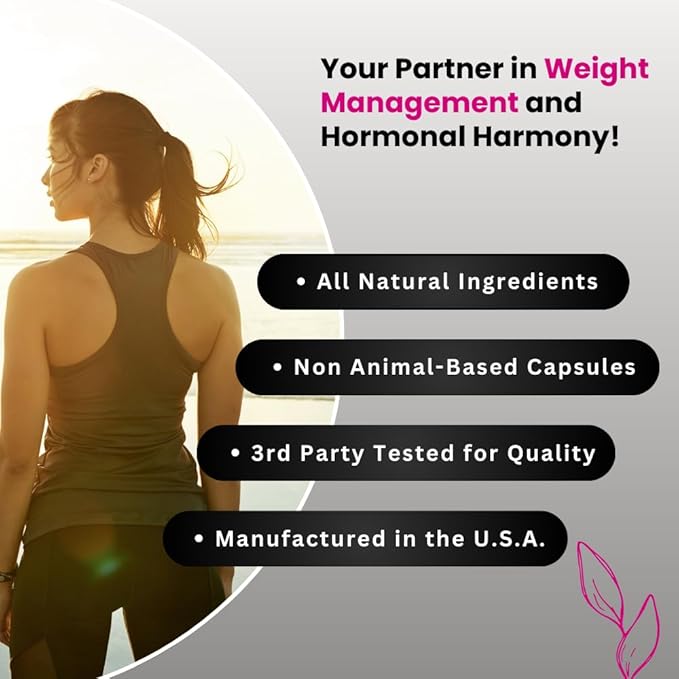 UNALTERED Hormone Balance for Weight Management - Natural Hormonal Wellness Support - Features Green Tea Extract, Cayenne, Magnesium, & Zinc - 90 Vegan Capsules
