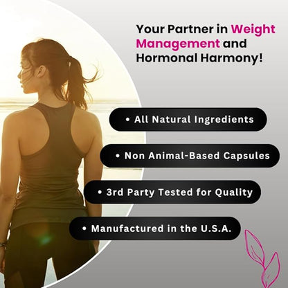 UNALTERED Hormone Balance for Weight Management - Natural Hormonal Wellness Support - Features Green Tea Extract, Cayenne, Magnesium, & Zinc - 90 Vegan Capsules