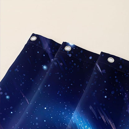 AILONEN Cat Shower Curtain,Blue Galaxy Lightning Pyramid Pet Cat Bath Curtain Gifts for Cat Lover,Polyester Waterproof for Bathroom,36" W*72" H with Plastic Hooks