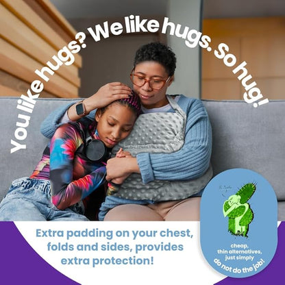 Mastectomy Pillow Post Op Pillow for Breast Surgery Recovery | Choose The Color for You | Hand Ice-Pack Pockets | Converts to Cloud Soft Cushion (Serene Sky)