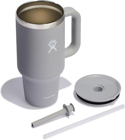 Hydro Flask Travel Tumbler Stainless Steel Vacuum Insulated Tumbler with Lid and Straw for Cold Water and Drinks for Sports, School, Work, Car, Travel, Weekends
