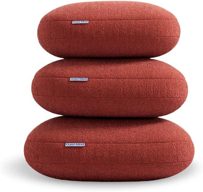 Quiet Mind The Original Weighted Pillow for Adults & Kids - (Medium, Chili Oil, 9 lbs) - Weighted Body Pillow - Alternative to Weighted Blanket - Enhanced Deep Sleep and Stress Relief - Hug Pillow