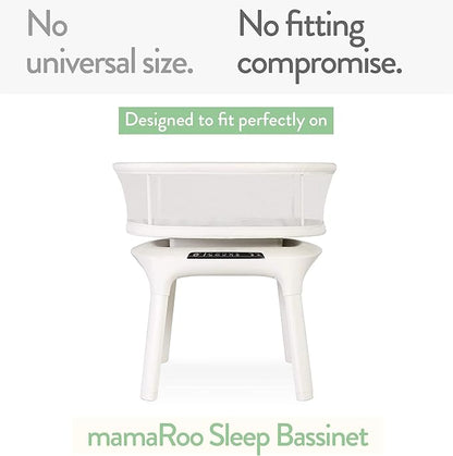 Bassinet Sheets Compatible with 4moms Mamaroo Sleep Bassinet - Fits 18 x 30 Inch Oval Bassinet Mattress – Snuggly Soft 100% Jersey Cotton – 2 Pack – Cream + Brown – 2 Pack