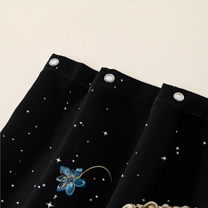 AILONEN Butterfly Shower Curtain for Bathroom, Blue Butterfly Waterproof Shower Curtain,Modern Fashion Minimalist Shower Curtain Bathroom Decor with 12 Plastic Hooks 60" W*72" H