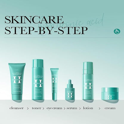 Skincare Set for Teenage Girls, 6-In-1 With Facial Cleanser, Face Serum, Cream, Eye Cream, Toner & Lotion - Basic Skincare Box, Gift for Women, Mother's Day