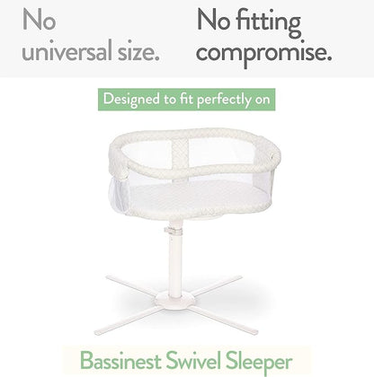 Bassinet Fitted Sheets for Halo Bassinest Swivel Sleeper Mattress – Snuggly Soft 100% Jersey Cotton – 2 Pack – Cream + Brown – 2 Pack