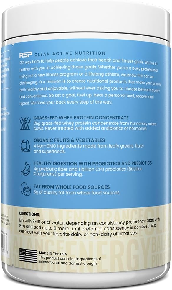 TrueFit Gut Healthy Protein Powder, Grass-Fed Whey Meal Replacement Shake with Prebiotics, Probiotics, & Organic Superfoods, Keto, Gluten Free 1.85 lbs