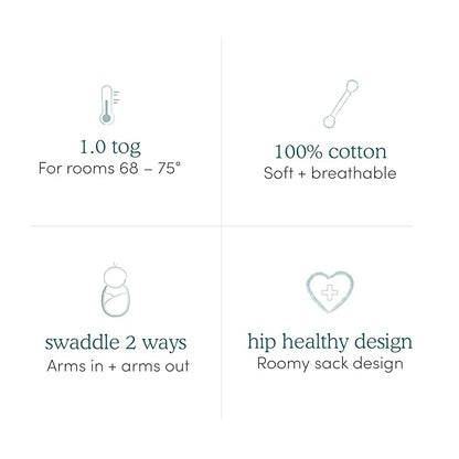 aden + anais, Cotton Knit Baby Wrap, Newborn Wearable Swaddle Blanket, 3 Pack, Multicolor Harry Potter, 0-3 Months