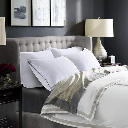 HUXMEYSON Pillows Queen Size Set of 4, Bed Pillows Set of 4, Down Alternative Luxury Hotel Pillows for Sleeping，Queen Pillows Set of 4 for Side and Back Sleepers