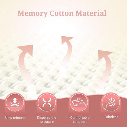 Ergonomic Contour Design Deep Sleep Pillow, Ideal for Side and Back Sleepers, Orthopedic Cervical Shape Gently Cradles The Head, Providing Neck Support and Shoulder Pain Relief [Pink]
