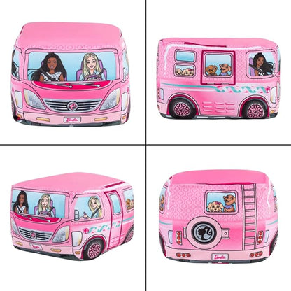 Franco Barbie Camper Kids Bedding Super Soft Plush Cuddle Pillow Buddy, One Size, (Official Barbie Product)