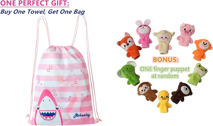 Hooded Bath Towel for Kids Extra Soft Absorbent Bath Poncho for 0-4 Years Premium Waffle + Muslin Cotton