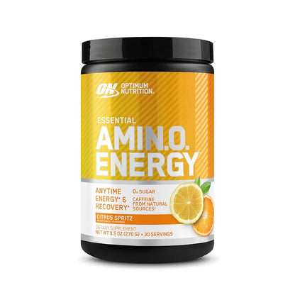 Optimum Nutrition New Flavor Amino Energy - Pre Workout with Green Tea, BCAA, Amino Acids, Keto Friendly, Green Coffee Extract, Energy Powder - Citrus Spritz, 30 Servings 