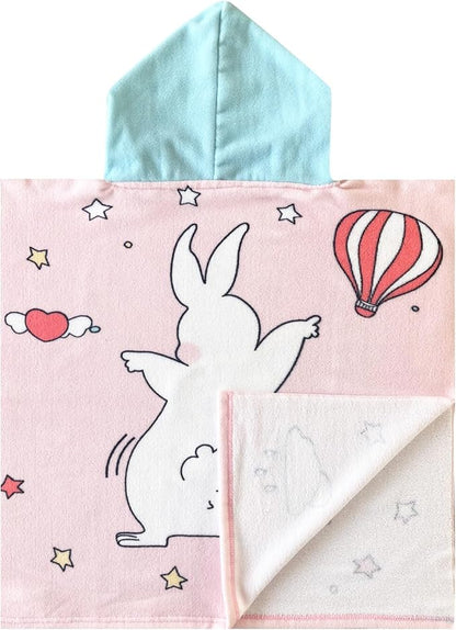 NovForth Kids Beach Towel for Boys Girls, Hooded Bath Towel Wrap, Toddler Pool Towel with Hood