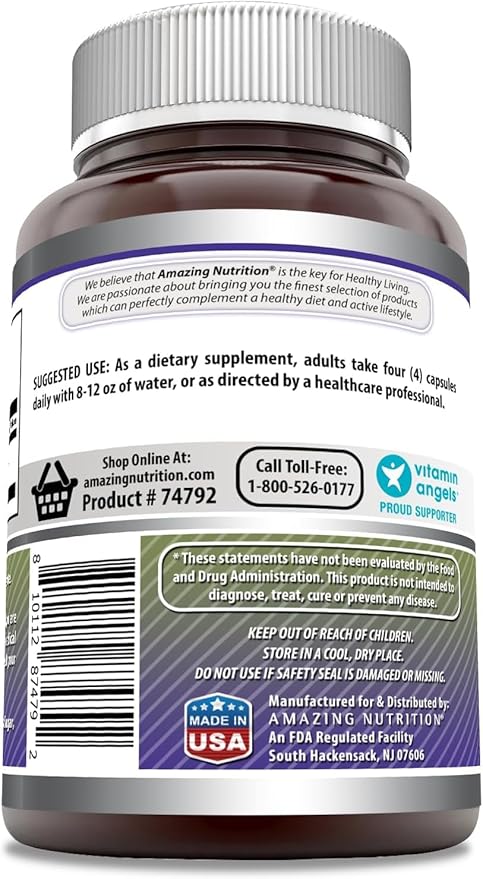 Amazing Formulas Creatine Monohydrate 3000 Mg Per Serving Capsules Supplement | Non-GMO | Gluten Free | Made in USA (2 Pack)