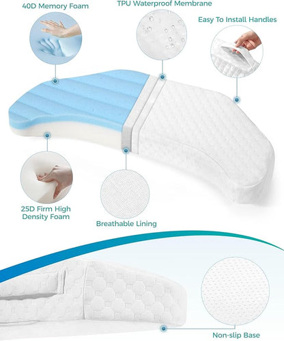 Forias Bedsore Pillow Positioning Wedge for Bedsore Prevention and Faster Recovery, Bedsore Pressure Relief Pillow for Side Sleeping, Back Pain, After Surgery with 3 Non-Slip Pillowcases