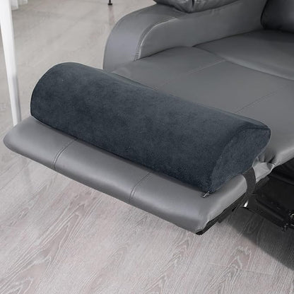 HOMBYS Cervial Recliner Neck Pillow for Pain Relief, Foam Headrest Pillow with Strap for Securing, Extra Large & Non-Slip Neck Pillow for Recliner, Sofa, Office Chair, Car, Dark Grey