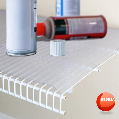 Heavy Duty Vinyl Closet Shelf Liner for Wire Racks or Shelving - for Kitchen Pantry or Cabinet Storage, Clear, 20 Inches x 25 Feet, Non-Adhesive, Waterproof, Stain-Resistant, Cut-to-Size