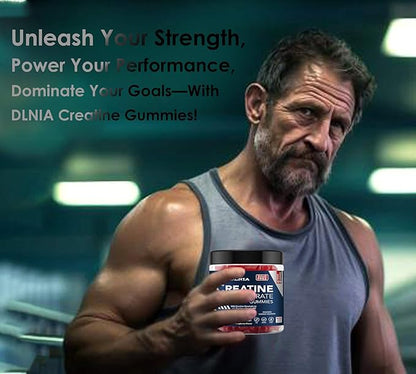 120 Creatine Monohydrate Gummies for Men & Women, Vegan-Friendly, Sugar-Free, & Tasty Chewables - Instantized Creatine Gummies for Enhanced Muscles Growth, Recovery, & Performance (Raspberry)