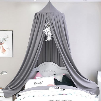 Upgrade Version of Canopy for Kids Bed, Extra Large Canopy for Girls Room Decoration Princess Castle Play Tent Hanging House, Dreamy Canopy for Children Room Reading Nook Canopies