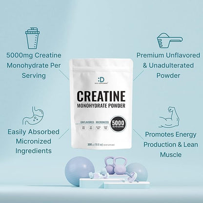 2 Pack Creatine Monohydrate Powder 600 Grams (21.2oz), Unflavored | Pure | Micronized Creatine Powder, 5000mg Per Serving, 4 Month Supply, Vegan | Keto, Non-GMO, No Filler, No Additives - 120 Servings