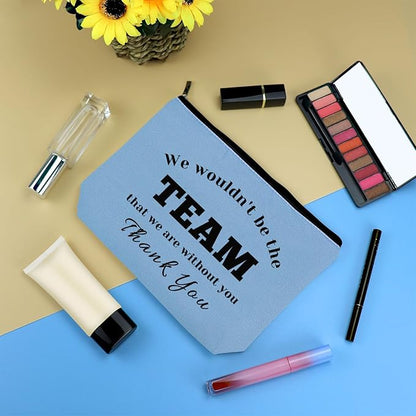 Coach Gift Makeup Bag for Women Boss Leader Appreciation Thank You Present Cosmetic Bag Colleague Coworker Leaving Gift Basketball Soccer Coach Leader Employee Birthday Present Travel Toiletries Pouch