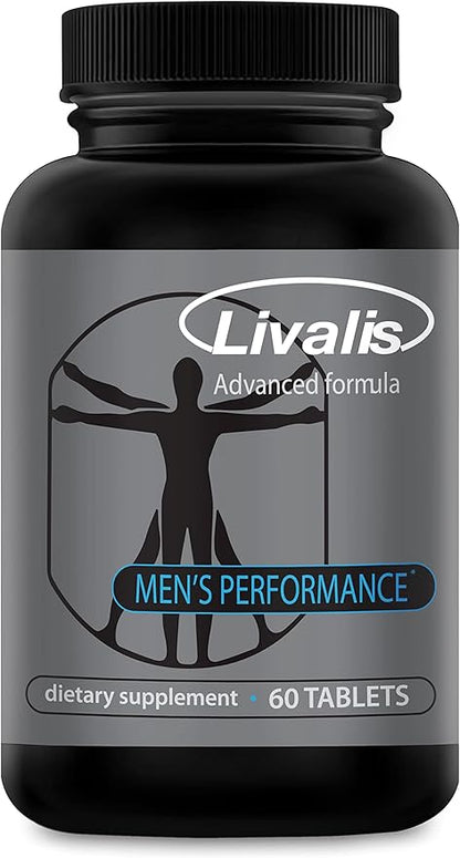 Livalis- Male Size Expansion Pills- Enlargement Formula for Men- Extend in Length, Thickness and Girth- 3+ inches in 90 Days Reported - Performance and Stamina Multiplier 60 ct