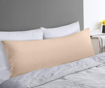 Utopia Bedding Full Body Pillow for Adults (Beige, 20 x 54 Inch), Long Pillow for Sleeping, Large Pillow Insert for Side Sleepers