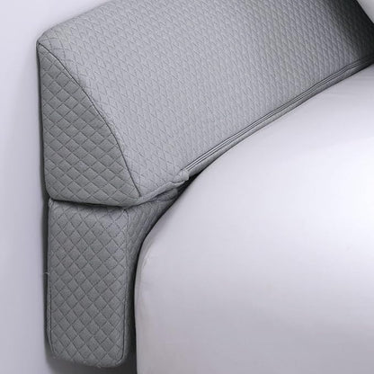 MABOZOO Pillow Wedge for Headboard Gap,Bed Gap Filler Full Size,Foldable Bed Wedge Pillow for Headboard,Light Grey Bed Wedge Gap Filler,Foam Mattress Gap Filler,54"x6"x6"