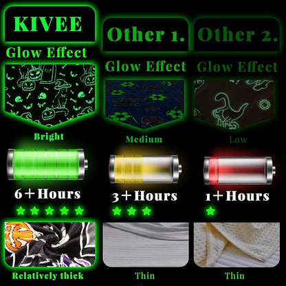 Halloween Blanket Pumpkin Glow in The Dark Blanket Cat Halloween Decorations Cute 60"x80"