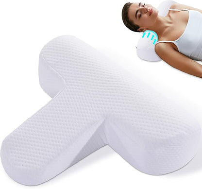 BALAPET Cervical Pillow,Neck and Shoulder Relax Pillows Contour Memory Foam Pillow,Ergonomic Neck Support Pillow Corrects Round Shoulders and Improves Cervical and Spinal Pain Suitable for Sleeping