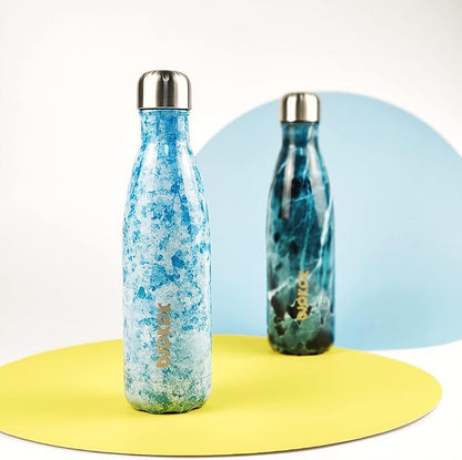 BJPKPK Stainless Steel Water Bottles -25oz/750ml -Insulated Water Bottles,Sports Water Bottles Keep Cold for 24 Hours and Hot for 12 Hours,Metal Travel Water Bottle,Marble Thunder