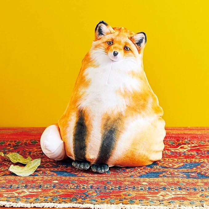 Fox Stuffed Animal, 14" Fox Plush Pillow, Cute Plushies, Throw Pillow Doll Big Plush Toys Birthday Gift for Girls Boys Girlfriend Kids