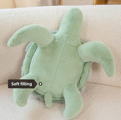 Soft Sea Turtle Plush Toy, Cute Turtle Stuffed Animals, Small Turtle Plush, Tortoise Plushies Pillow Gifts for Kids Adults (2pcs 11 in)