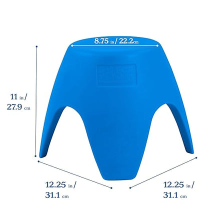 ECR4Kids Ayana Stool Set, Flexible Seating, Blue, 4-Pack
