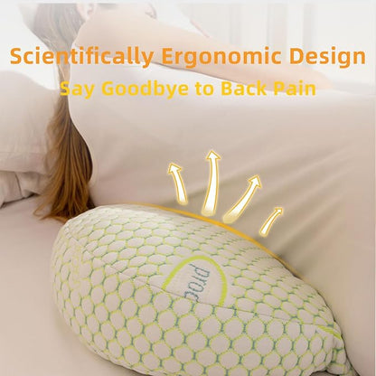 Pregnancy Pillows for Sleeping, Maternity Pillow for Pregnant Women with Pillow Cover, Adjustable Body Pillow for Pregnant Women, Wedge Pillows Support for Back, Legs, Belly, Hips(Green)