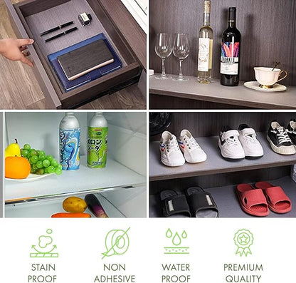 EVALAND 23.6 INCHES x 20 FEET (240 Inches) Non-Slip Shelf Liner, Original Smooth Shelf Liner, EVA Kitchen Liner, Non-Adhesive Liner, Stain-Proof Shelf, Drawer, Cabinet Liner