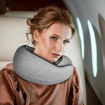 Travel Pillow Neck Pillow 2024, Memory Foam Neck Pillow Airplane, 360° Travel Neck Pillow Soft Neck Pillow for Traveling, Portable Travel Pillows for Airplanes Offices and Cars