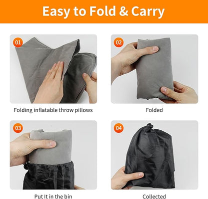Inflatable Reading Pillow, Rest pillow for sofa &bed,Ergonomic Gaming Lap Pillow, Provides Wrist & Elbow Support, Reduces Shoulder & Neck Pressure