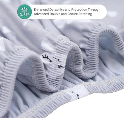 TansyPanda Bassinet Sheets for Halo Bassinest Swivel, Flex, Glide, Premiere and Luxe Series Sleeper, Pack of 3, 33 X 17 Inch, Ultra Soft, Snug Fit, Unisex Boys Girls, Gray White (Moon, Stars, Clouds)
