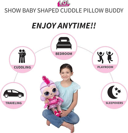 LOL Surprise Show Baby Kids Bedding Super Soft Plush Cuddle Pillow Buddy, One Size, By Franco