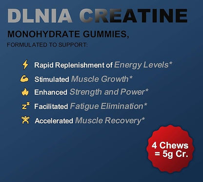 120 Creatine Monohydrate Gummies for Men & Women, Vegan-Friendly, Sugar-Free, & Tasty Chewables - Instantized Creatine Gummies for Enhanced Muscles Growth, Recovery, & Performance (Raspberry)