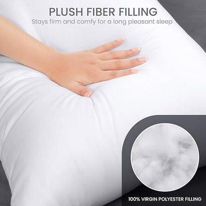 Utopia Bedding Full Body Pillow for Adults (White, 20 x 54 Inch), Long Pillow for Sleeping, Large Pillow Insert for Side Sleepers