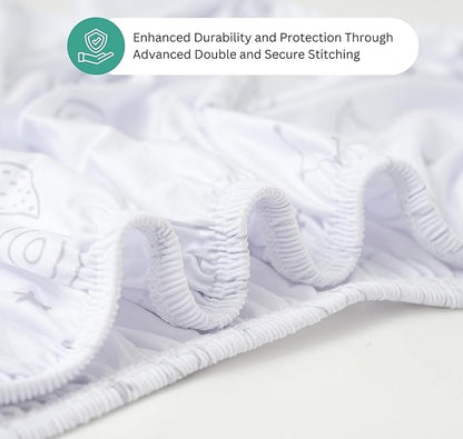 Bassinet Sheets for Delta Children Sweet Dreams, Slumber, Rocking, Curve, and Deluxe Beginnings Bedside Bassinet, 3 Pack, 16 x 32, Ultra Soft, Breathable, Unisex Boys Girls, Gray (Space Rockets)