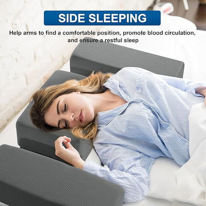 HOMBYS Shoulder Pillow Pillow for Side Sleeper,Ergonomic Memory Foam Pillow for Neck and Shoulder Pain,Cervical Neck Pillow with Armrest Area for Adults Sleeping
