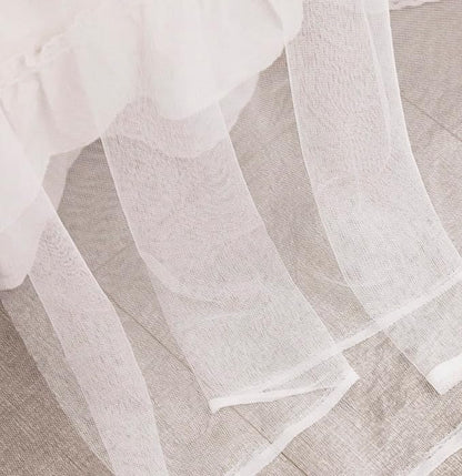 Mengersi Canopy Bed Curtains Bed Canopy with Lights for Girls, Bed Netting Unique Style 4 Door Mosquito Net for Adults Women Bedroom (White+Lights, California King)