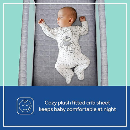 Sealy Cozy Soft Breathable Airy Mesh Lightweight Baby Bassinet & Bedside Sleeper, Newborn Bedside Bassinet for Baby, Portable Bassinet, Stand-Alone or Bedside Sleeper