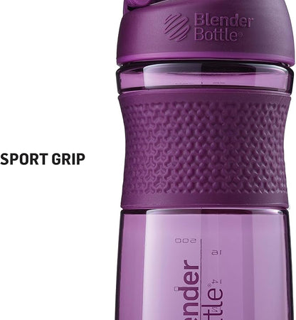 BlenderBottle SportMixer Shaker Bottle Perfect for Protein Shakes and Pre Workout, 20-Ounce, Navy