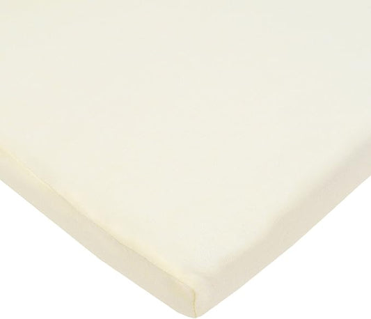 TL Care 100% Natural Cotton Jersey Knit 18" x 36" Cradle/Bassinet Sheet - Fitted, Ecru, Soft Breathable, for Boys and Girls
